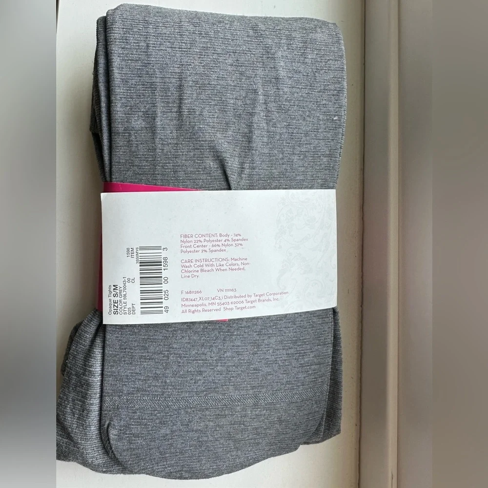 Xhilaration Opaque Heather Gray Tights | Size S/M | New‎